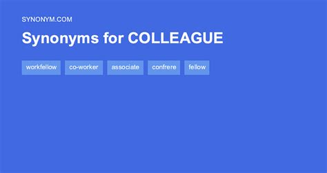 collugue|colleague synonym.